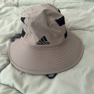 Adidas bucket hat, brand new, tan